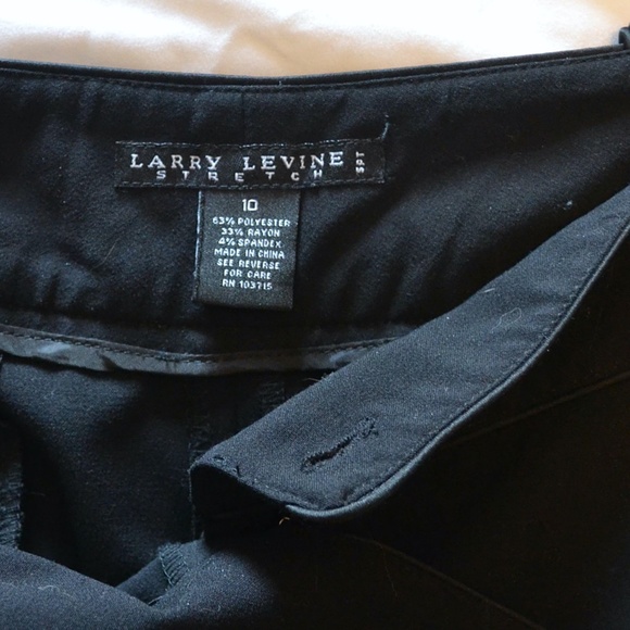 Larry Levine Women's Black Dress Pants - Picture 5 of 5